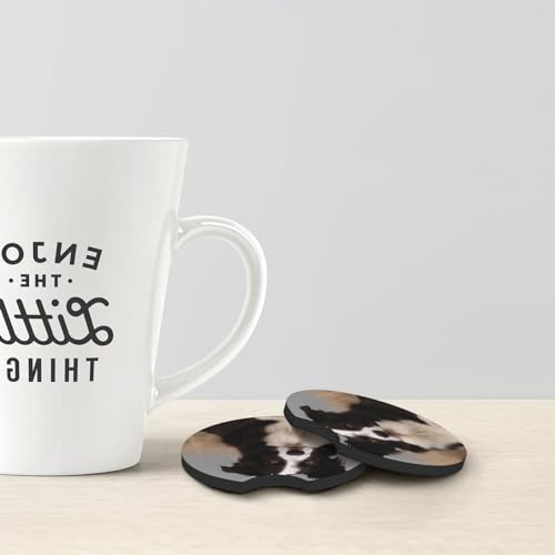 Posavasos para carro de neopreno borde Border Collie 2 piezas miniatura 5