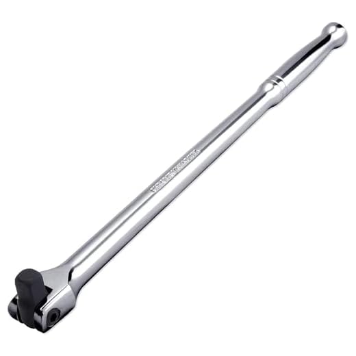 NEIKO 00200A 1/2" Drive Extension Breaker Bar | 15" Length | Rotating Flex Head | CR-V Steel
