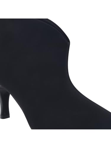 Image of HVNLY Women's Ankle Pumps Sandal - Pointed Toe Kitten Heel Booties for Casual & Party || Luxury High Heel Sandals Wedding & Evening Footwear