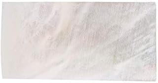 Musiclily Pro Natural Mother of Pearl Guitar Inlay Material Blank Sheet 50x25x2mm, White Pearl
