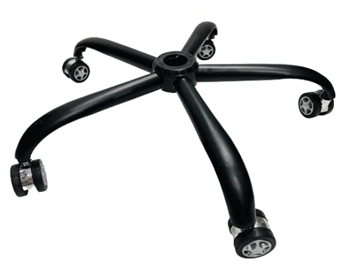 KITHANIAOffice revolving Chair Base Computer Gaming Chair Base Accessories Black Base 26 inch fit to All Chair Universal Size (with Alloy Wheel)