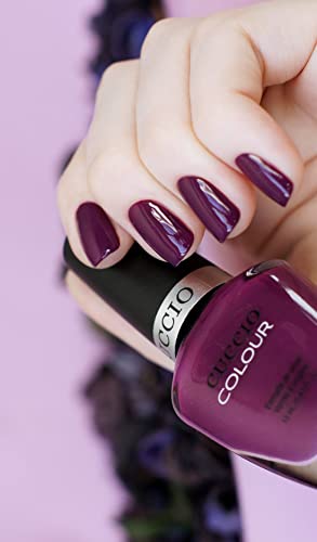 Cuccio Playing In Playa Del Carmen | Glossy Rainbow Nail Polish Nail Paint | 13ml | Long Lasting, Glossy, Vegan | Paraben Free | No Yellowing | FREE from Harmful Chemicals - Deep Plum