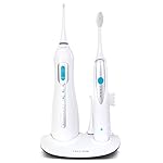 ToiletTree Products Poseidon Irrigator and Toothbrush Combo – Rechargeable Sonic Toothbrush and Oral Irrigator to Support Oral Health and Fight Bad Breath – Comes with Extra Tips for Multiple Users