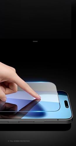 Image of TANTEK TitanGuard Tempered Glass Screen Protector Guard for iPhone 17 Pro - 9H Hardness, Military Grade, Anti-Static, Easy Installation Kit - 1 PACK