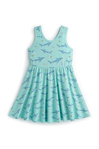 Image of monica + andy Short Sleeve Let's Dance Dress, Organic Cotton Playwear Clothes for Girls, Kids, Toddler & Infant Sizes