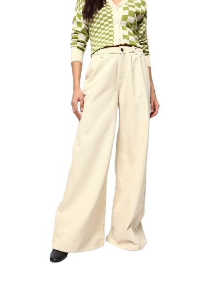 hubberholme Women Washed Wide Leg High-Rise Jeans 36-picture-47