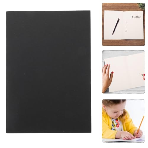Cuaderno diario de papel kraft negro A5 Hohopeti de 12 piezas, ideal para notas de clase y viajes 7