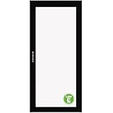 LARSON Platinum Interchangeable Full Glass Low-E Black 36-in. Right Hinge Storm Door