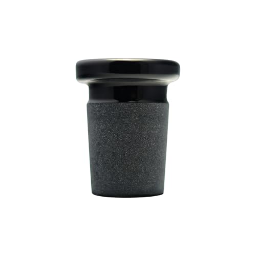 Image of Terporium Low Profile Reduction Adapter (Single) | Black 18mm Male to 14mm Female Converts 18mm to 14mm | Made of 100% Borosilicate Glass
