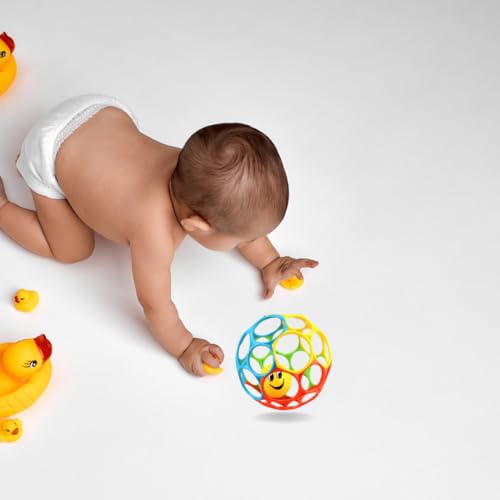 Image of O-Ball Classic Grabbing Ball for Infants and Kids | BPA-Free Sensory Rattle Toy with Large Holes Inside | Perfect Baby Gift for Toddlers