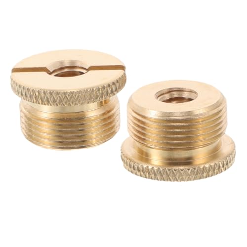 Toddmomy 2pcs Condenser Mic Stand Adapter 1/4 to 5/8 Screw Mount for Camera Studio Microphone Accessory