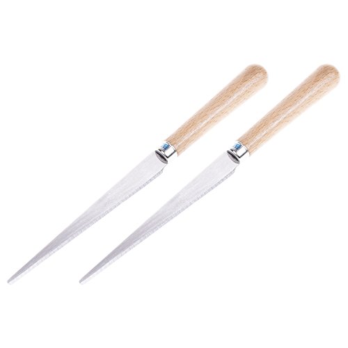 BCP 2pcs Wooden Handle Craft Art Tools Fettling Knife for Pottery/Sculpting/Ceramic/Polymer Clay Carving