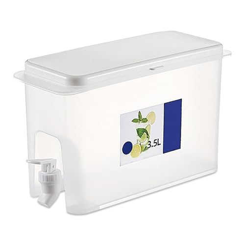 Dispensador de Bebidas con Grifo, 3,5 L Dispensador de Agua, Water Dispenser con Tapa para Frigorífico, para Bebidas Frías, Zumos y Teteras Dispensador de Bebidas con Grifo, 3,5 L Dispensador de Agua, Water Dispenser con Tapa para Frigorífico, para Bebidas Frías, Zumos y Teteras
