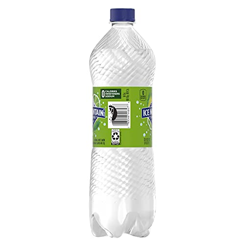 Image of Ice Mountain Sparkling Water, Zesty Lime, 33.8 oz. Bottle