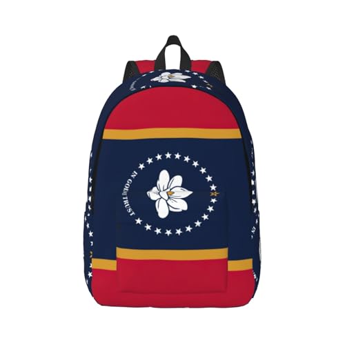 Sac à dos de voyage décontracté Mississippi pour homme et femme