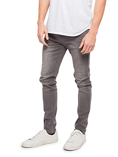 Mens Skinny Slim Fit Stretch Raw Denim Jeans2