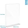 8.5 X 11 Inches Clear Table Menu Display Stand Desktop Display Stand