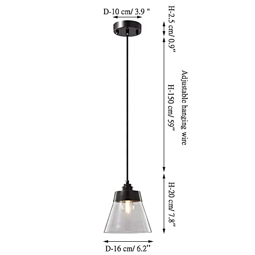 Luminaire en cuivre E27 et verre de haute qualité pour îlot central chic - 3