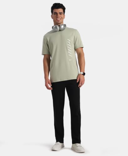 Image of Jockey 2718 Men Super Combed Cotton Printed Round Neck Half Sleeve T-Shirt