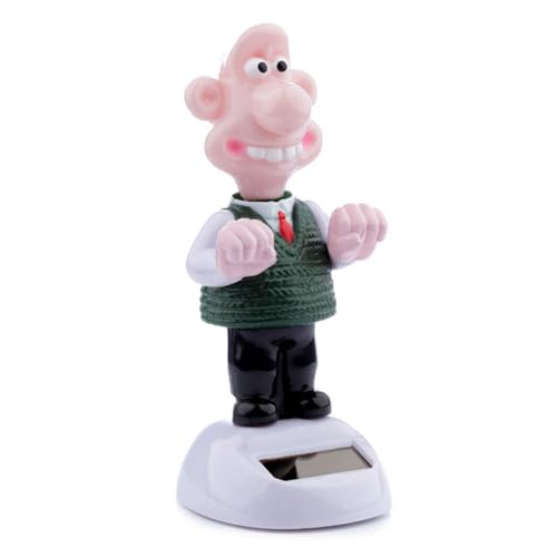 Puckator Wallace (Wallace & Gromit), solarbetrieben, gemischt, Höhe 13 cm, Breite 5,5 cm, Tiefe 6 cm