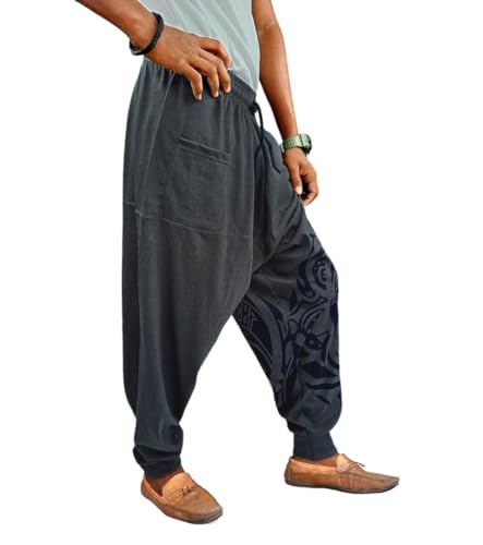 Image of Unisex Harem Pants (Trousers) for Adults (Pack of 2) Multi Colors