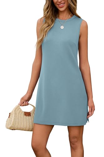 Image of Sampeel Dresses for Women 2025 Casual Summer Sundresses Sleeveless Tank Dress Fashion Outfits