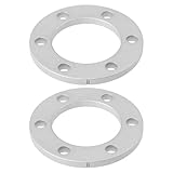 LT Easiyl 2Pcs 6 Holes Brake Gasket Spacer 55x44x2.5mm for Electric Bicycle Silver 4mm