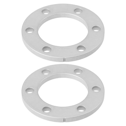 LT Easiyl 2Pcs 6 Holes Brake Gasket Spacer 55x44x2.5mm for Electric Bicycle Silver 4mm