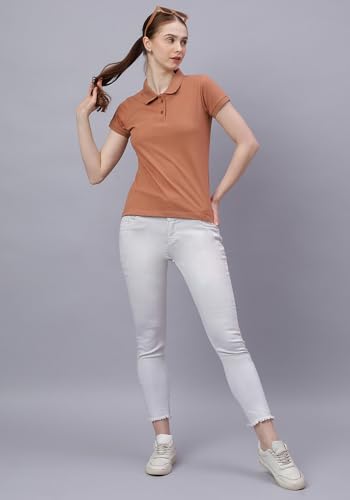 Image of Wear Your Opinion Womens Polo Collar Neck T-Shirt Top (Design: Solid)