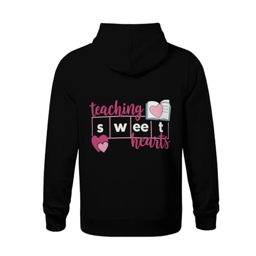 Kids Science Of Reading Teaching Sweethearts Reading Teacher Boys Girls Lightweight Kangaroo Pocket Fleece Hoodies3