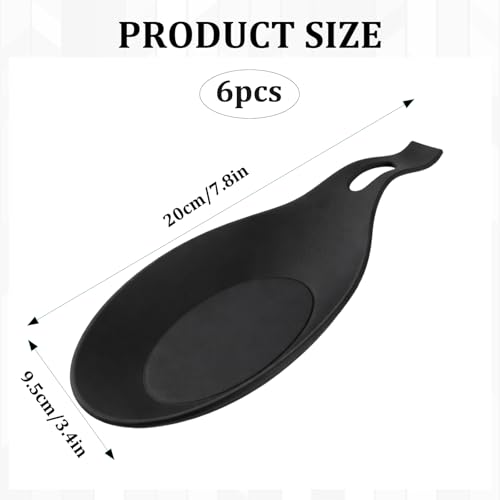 6pcs Spoon Rest, Teaspoon Rest, Spoon Rest Ceramic, Space Saving Design, Suitable for Accommodating Kitchen Utensils and Maintaining Hygiene - Image 3