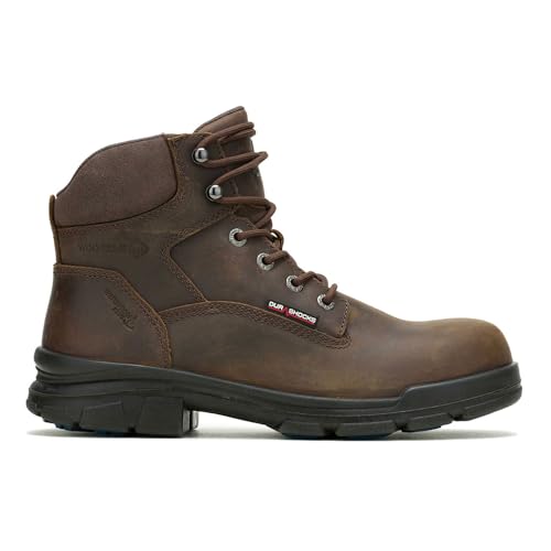 Wolverine Men's Durashocks Sr Icon Waterproof Carbonmax 6' Construction Boot, Dark Brown, 8.5