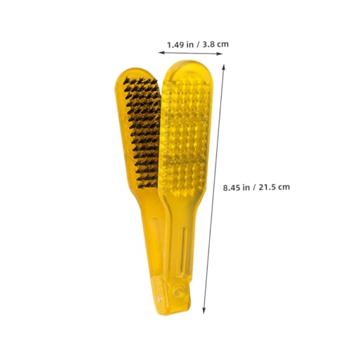 Cepillo alisador de pelo estático doble cara 3pcs miniatura 2