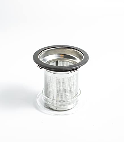 Image of Sipologie Inspire Tea Infuser Mug - Ideal for Brewing Loose-Leaf Tea - Premium Clear Borosilicate Glass Mug with Fine Mesh Stainless Steel Infuser and Dual-Purpose Glass Lid, 350ml