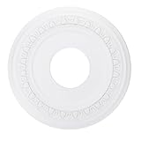 PATIKIL Deckenmedaillon, 12 OD x 4 ID PU Dekoratives Deckenleuchten-Medaillon Kronleuchter-Medaillon Blütenblatt Deckenleuchten-Abdeckplatte für Deckenleuchtenventilatoren, Weiß