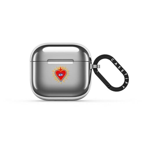 Étui AirPods 4 miroir CASETiFY cœur flamboyant, le cadeau idéal pour Noël
