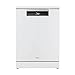 Haier I-PRO SHINE SERIE 5 XF 6B2M3PW freistehender Geschirrspüler / 16 Maßgedecke/Energieklasse B/Breite 60 cm/AutoDoor/PowerWash / 3. Oberkorb für Besteck/Vollwasserschutz/Weiß