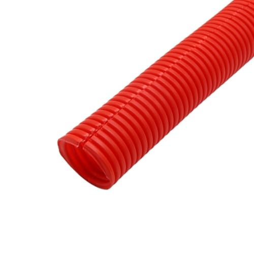 MIAOSHE �v���X�`�b�N�R���Q�[�g�p�C�v�ی�X���[�u 11.6mm-34.5mm PP�≏�R���Q�[�g�p�C�v���C���[�z�[�X�˂��؂�z�[�X �G�A�p�C�v(Red,AD 25 x ID 20mm)