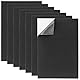 CTYUEYUN 7 Stück Moosgummi Selbstklebend Schwarz,Rutschfeste Schaumstoffplatte 300 × 210 × 3mm,Moosgummi Platten Selbstklebend Kleberücken,Schaumstoffplatte für Möbel,Bastelarbeiten