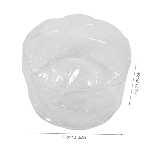 Housse de pouf de rangement pour peluches transparent et canapé modulable - 3