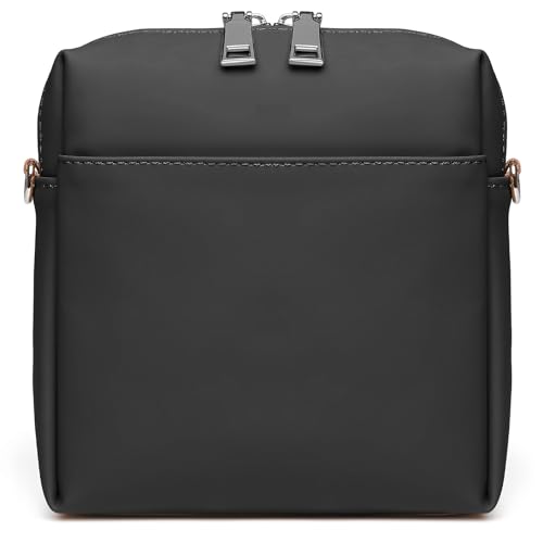 Joyway Travel Makeup Bag, Large Capacity Cosmetic Bags for Women, Waterproof Portable Pouch Open Flat Toiletry Bag Make up Organizer with Divider, Can be fitted with suspenders(Black)