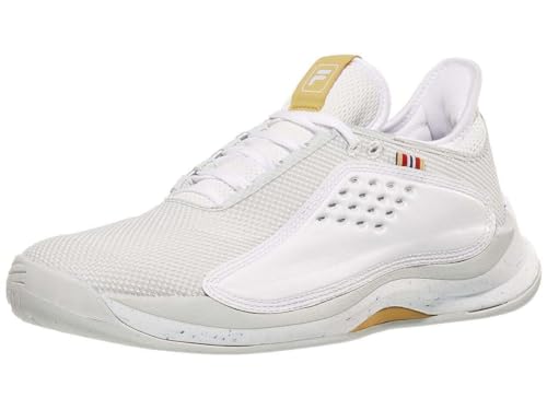 Fila Women's Mondo Forza Shoes, White/Glacier Gray/New Wheat - 8