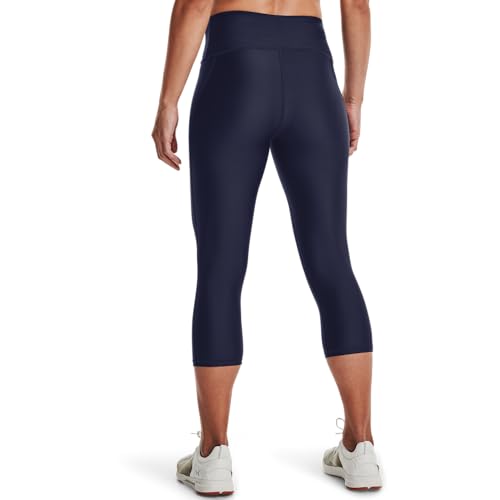 Under Armour Women's Tech High Rise Capri Leggings, 410 BLUE, XS by Under Armour - Used condition - Image 2