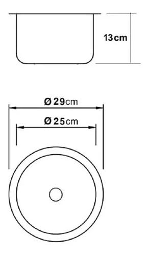 Cuba Redonda de Aço Inox Diâmetro 25 Aço Inox 304