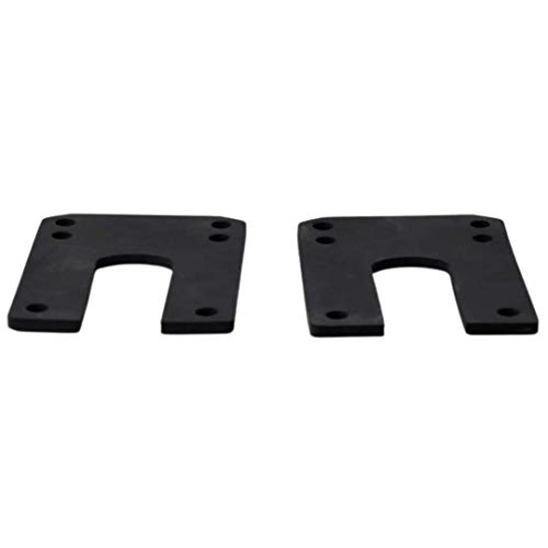 TURBO 3mm | 1/8 Inch U Shape Skateboard Riser Pads Black Rubber