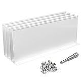 DURABLE MATERIAL- Gutter valley splash guard is made of high quality aluminum material with power coating finished.corrosion resistant and rust proof.sturdy and durable for long time use. MAIN DESIGN-The gutter valley splash guard designed to keep wa...