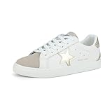 VINTAGE HAVANA Women’s Fashion Sneakers Legend AM White Camel Snake 8