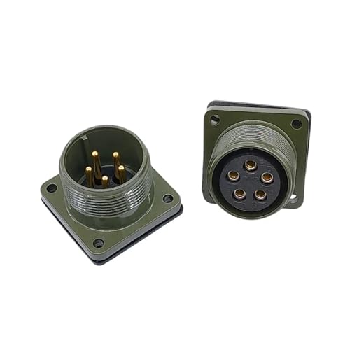 Conector circular 5015 MIL STD 18-10P con enchufe MS3108A resistente de 1 pieza 6