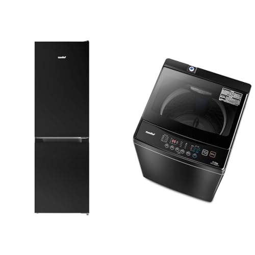 【家電セット 2点】 コンフィー(COMFEE') 冷蔵庫174L黒+洗濯機6kg黒