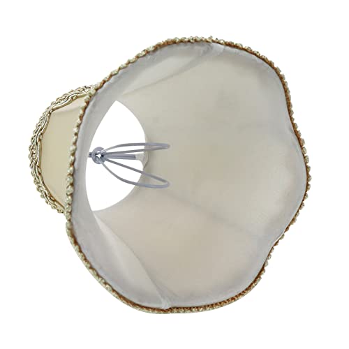 Kumgrot 6Pcs Lamp Shade Fabric Lampshade For Lampshade For Table Chandelier Night Lamp Shade Replacement Beige Lamp Shade Clip-On Lampshade Retro Wave Lampshades 3.1×5.1×4.7In #TOP3